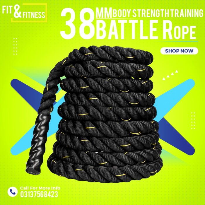 Exercise Training Rope for Strength and Endurance -Imported Commercial Battle Rope by thefitandfitness in Pakistan