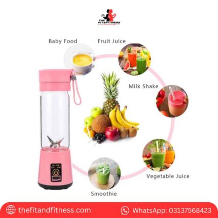 Rechargeable Juicer Blender – Portable USB Blender with 6 Blades by thefitandfitness in Pakistan